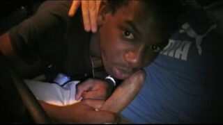 i fuck a ebony black twink on a public parking